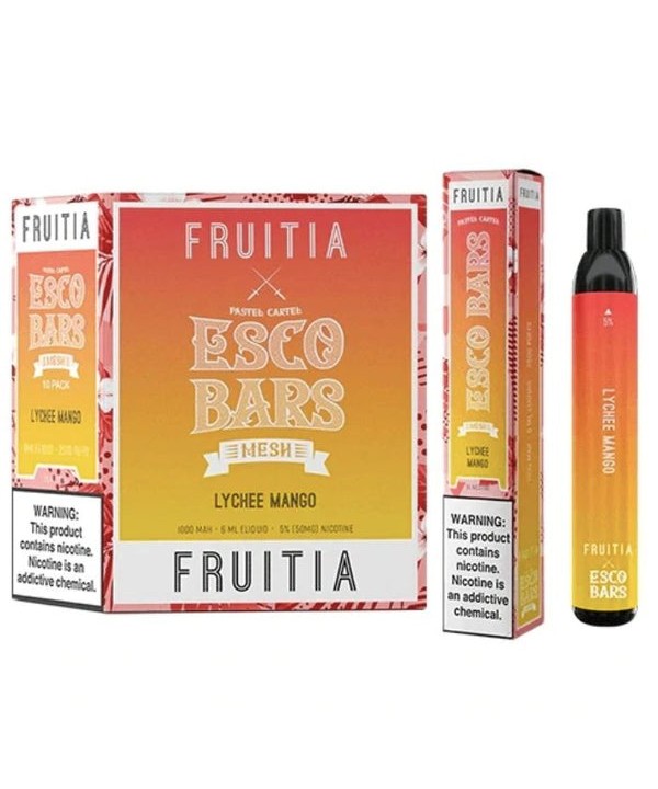 Esco Bars Fruitia Tobacco Free Nicotine Disposable Vape Pen