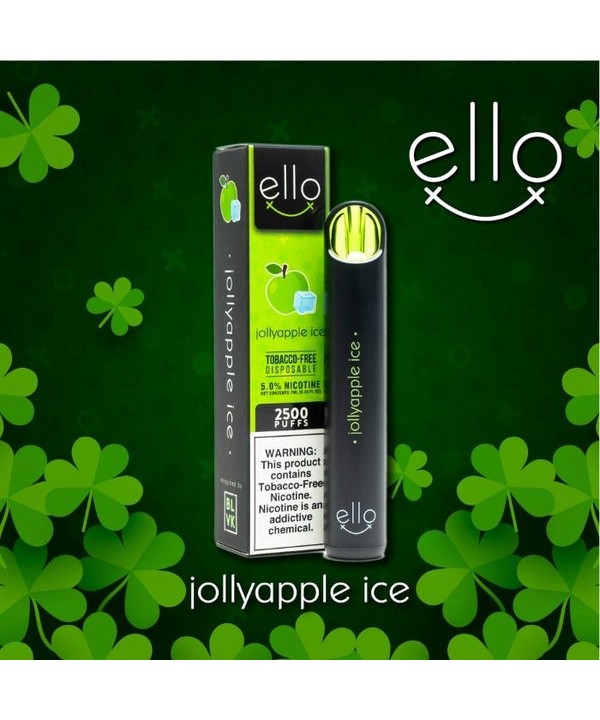 BLVK Ello Tobacco Free Nicotine Disposable Vape Pen