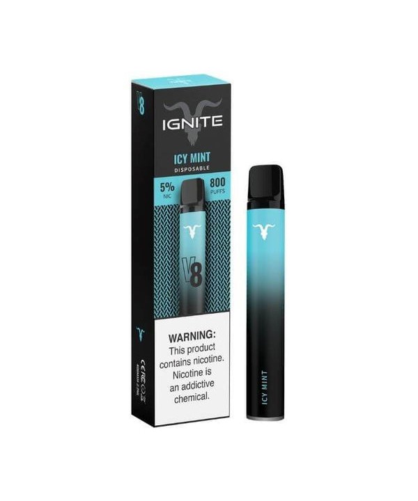 Ignite V8 Icy Mint Tobacco Free Nicotine Disposabl...