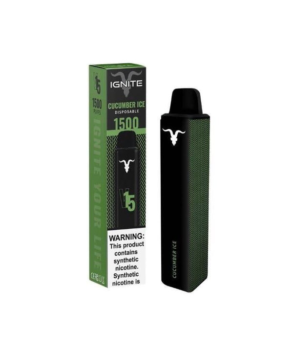 Ignite V15 Cucumber Ice Tobacco Free Nicotine Disp...