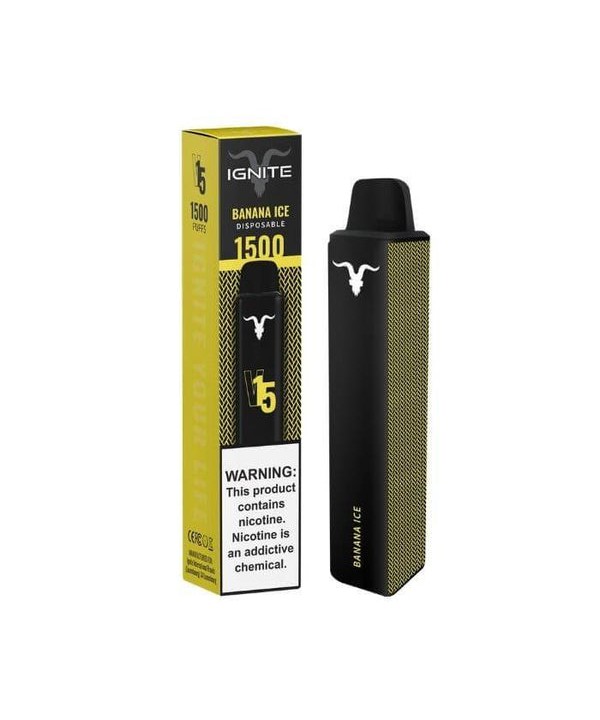 Ignite V15 Banana Ice Tobacco Free Nicotine Dispos...