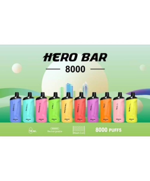 Hero Bars 8000 Puffs Disposable Vape Pen