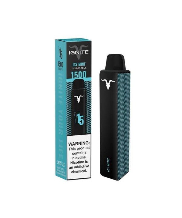 Ignite V15 Icy Mint Tobacco Free Nicotine Disposab...